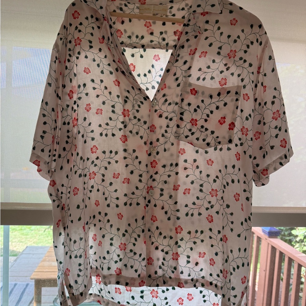 Natalie Martin White Pinwheel Kevin Shirt